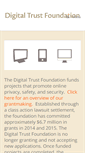 Mobile Screenshot of digitaltrustfoundation.org